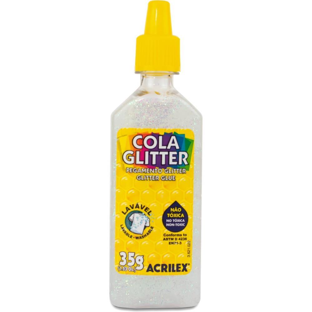 COLA COM GLITTER TUBO 35G. CRISTAL ACRILEX DUZIA