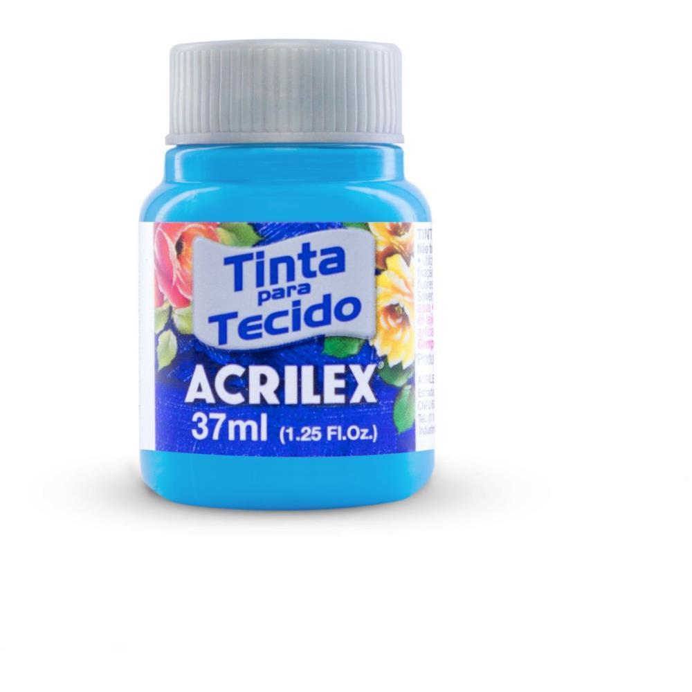 TINTA PARA TECIDO FOSCA 37ML AZUL CELESTE ACRILEX DUZIA