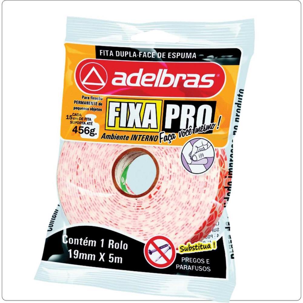 FITA DUPLA FACE FIXA PRO ESPUMA 19MMX5MTS ADELBRAS UNIDADE