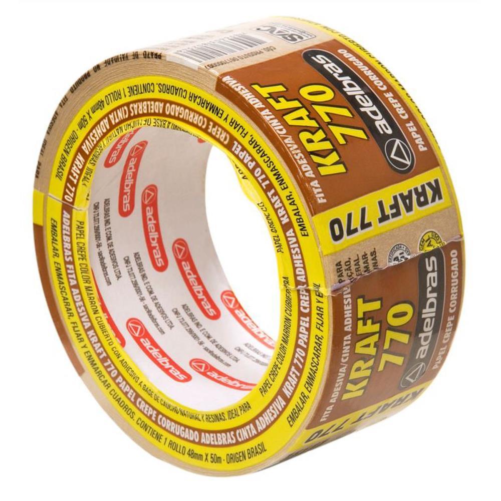 FITA PARA EMPACOTAMENTO PAPEL KRAFT 770 48MMX50MTS. ADELBRAS UNIDADE