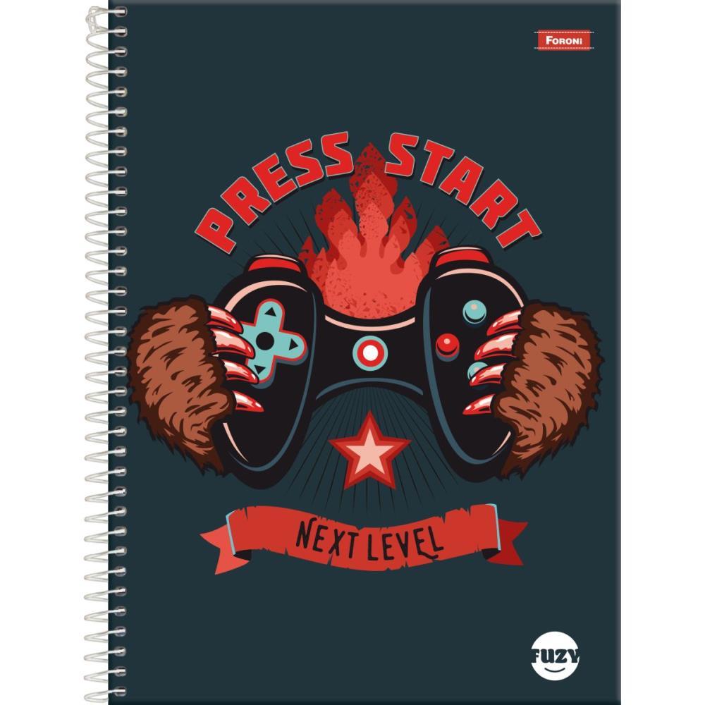 CADERNO 10X1 CAPA DURA FUZY 160FLS. FORONI PCT.C/04
