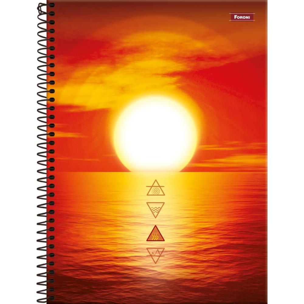 CADERNO 20X1 CAPA DURA 4 ELEMENTOS 320FLS. FORONI PCT.C/02