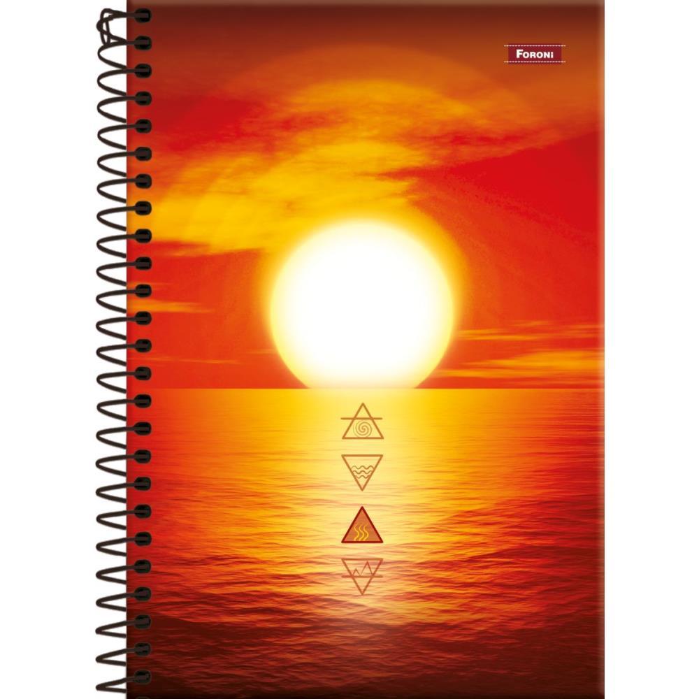 CADERNO ESPIRAL 1/4 CAPA DURA 4 ELEMENTOS 160FLS. FORONI PCT.C/05