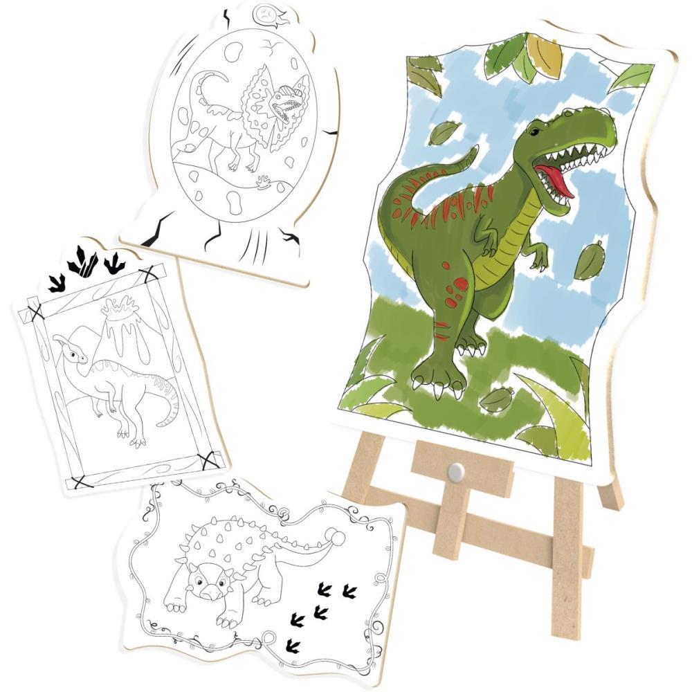 BRINQUEDO PARA COLORIR DINOSSAUROS SUPER KIT C/04 TEL BRINC. DE CRIANCA UNIDADE