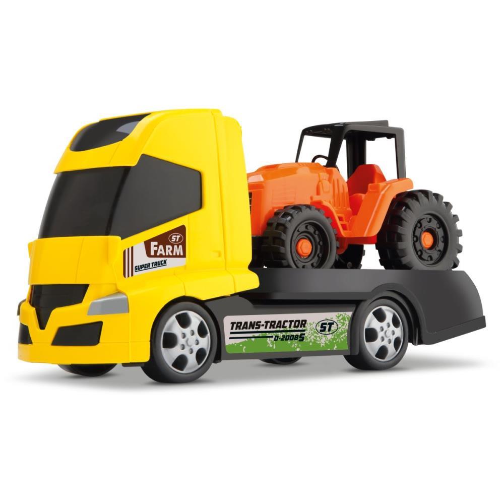 CAMINHAO TRANS TRACTOR FARM (S) ORANGE TOYS UNIDADE