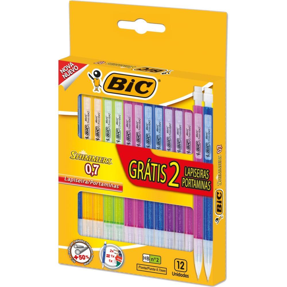 LAPISEIRA 0.7MM SHIMMERS CORES SORTIDAS BIC CT.C/14