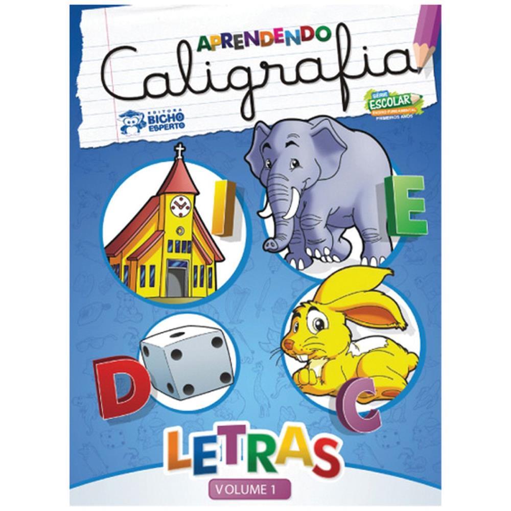 LIVRO PEDAGOGICO CALIGRAFIA N.1 LETRAS 24PAG. 20X27CM. BICHO ESPERTO PCT.C/05