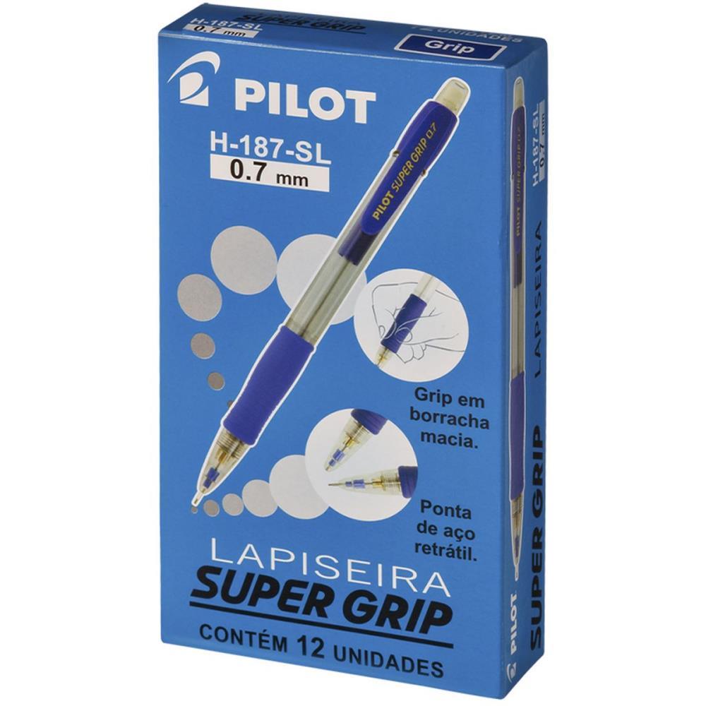 LAPISEIRA 0.7MM SUPERGRIP H-187 AZUL PILOT CX.C/12