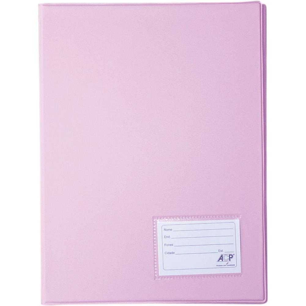 PASTA CATALOGO OFICIO 20 ENV. MEDIOS ROSA ACP PCT.C/03