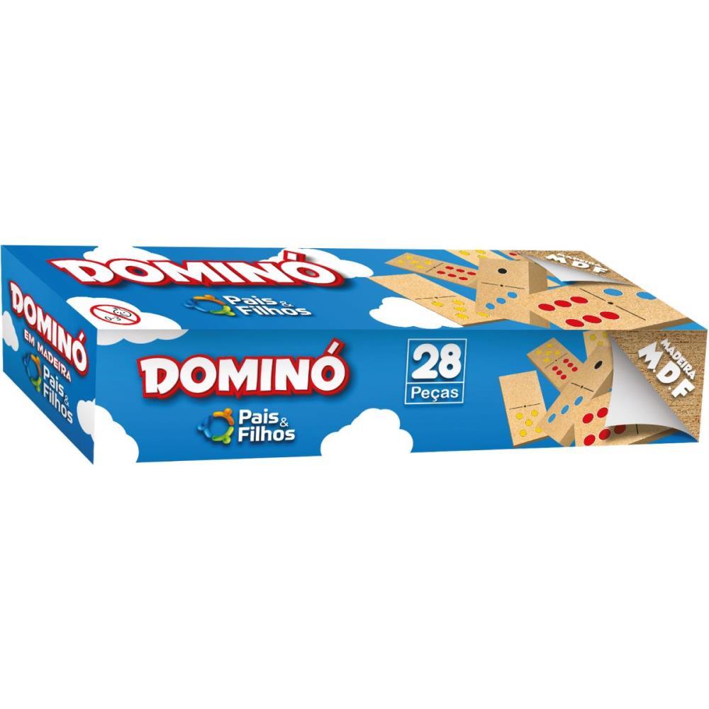 DOMINO PINGOS COLORIDOS EM MADEIRA PAIS E FILHOS UNIDADE