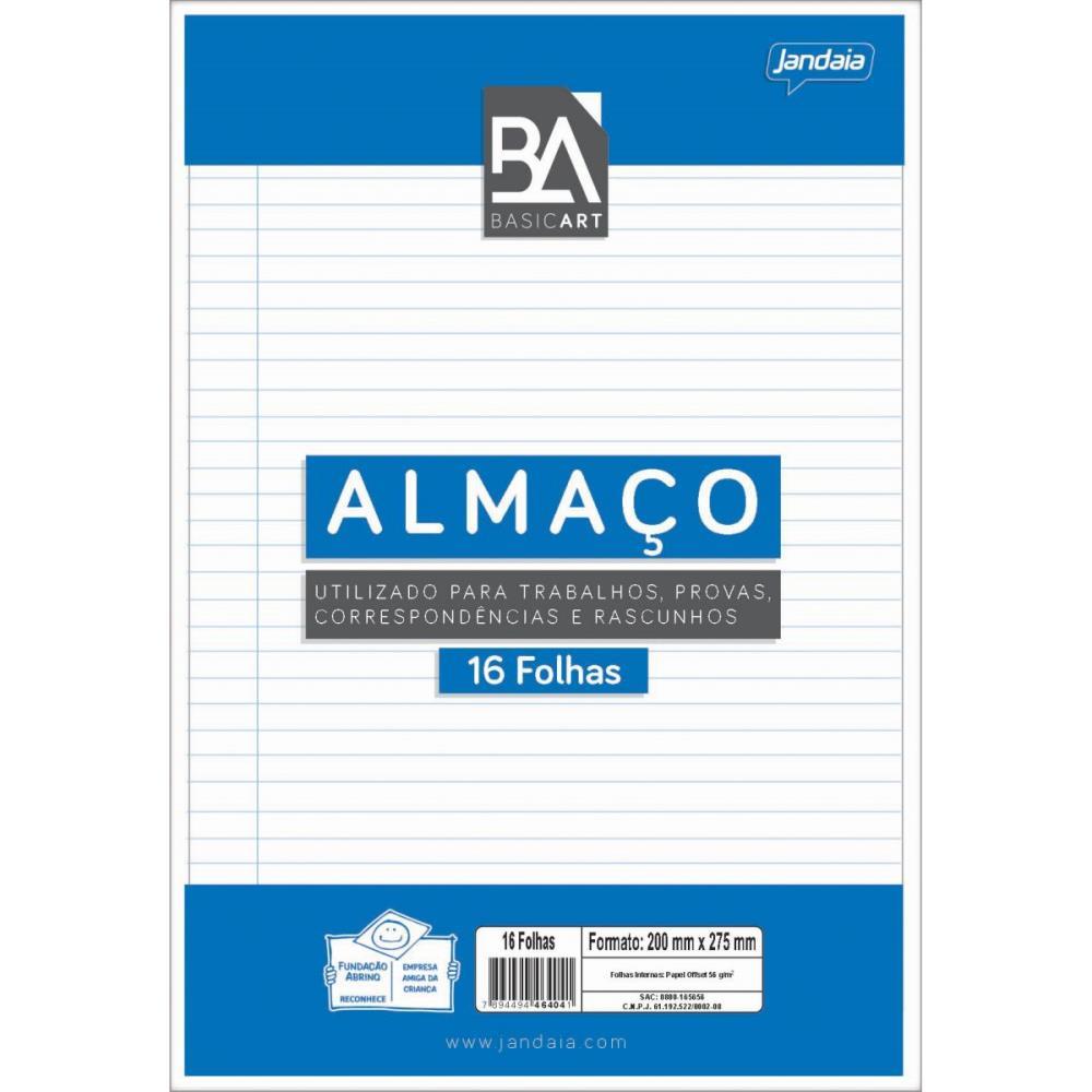 PAPEL ALMACO BASIC ART C/PAUTA MARGEM C/16F JANDAIA CX.C/60