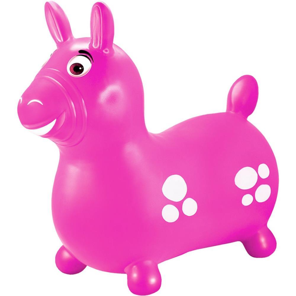 CAVALINHO INFANTIL VINIL ROSA 52X51CM LIDER UNIDADE