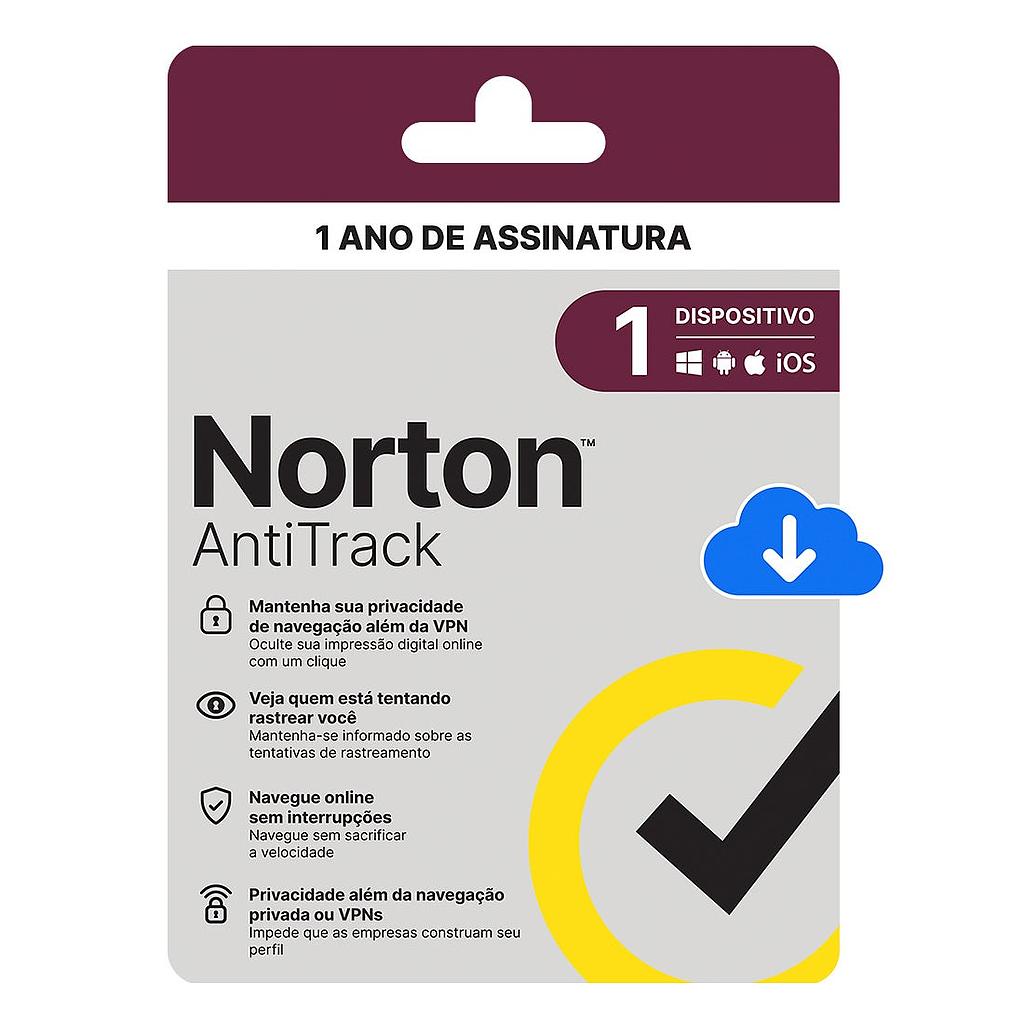 NORTON ANTITRACK - 1 DISPOSITIVO - 12 MESES ESD - 21430261
