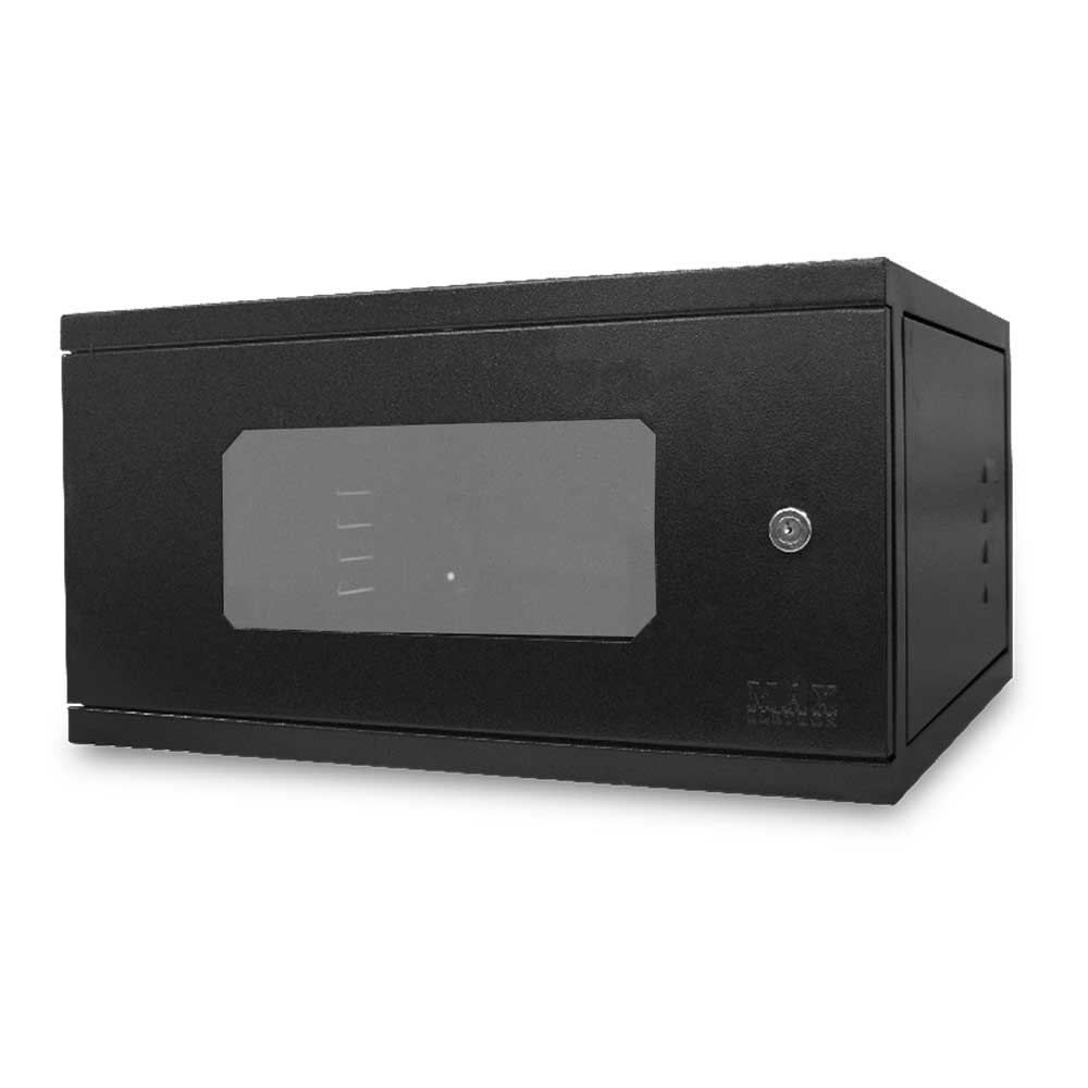 RACK SERVIDOR MAX ELETRON PADRAO 19 POL 07U X 470MM ACR SOLDA PAREDE - 4633 (MONTADO)