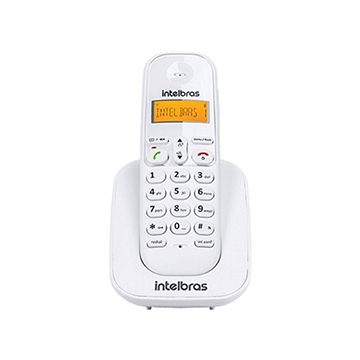 TELEFONE INTELBRAS ID RAMAL TS 3111 4123001 SEM FIO DIGITAL BRANCO