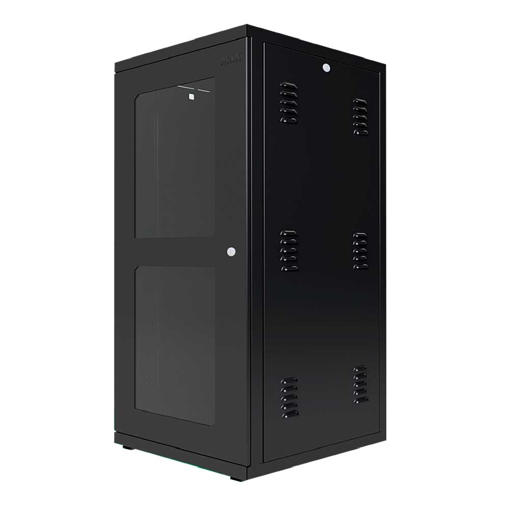 RACK SERVIDOR MAX ELETRON PADRAO 19 POL 32U X 570MM ACR SOLDA PISO - 4989 (MONTADO)