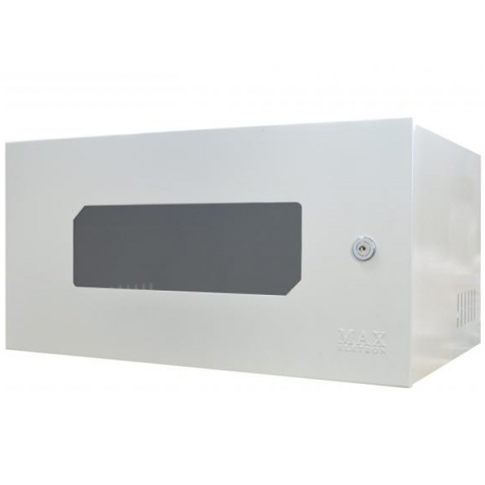 MINI RACK MAX ELETRON 19 POL 5U X 350MM ACRILICO BRANCO C/ 02 CHAVES - 5131 (MONTADO)