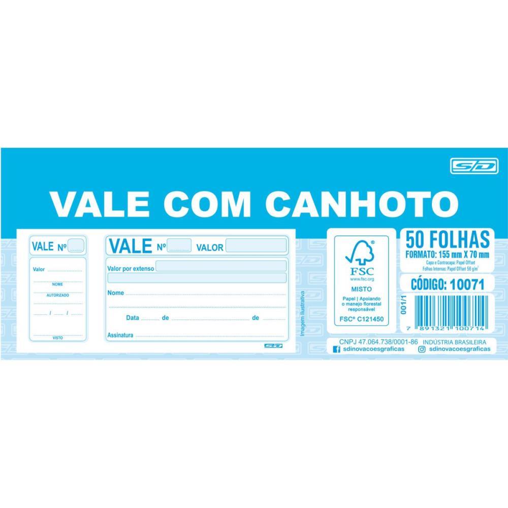 IMPRESSO VALE 050 FOLHAS COM CANHOTO SD INOVACOES PCT.C/20