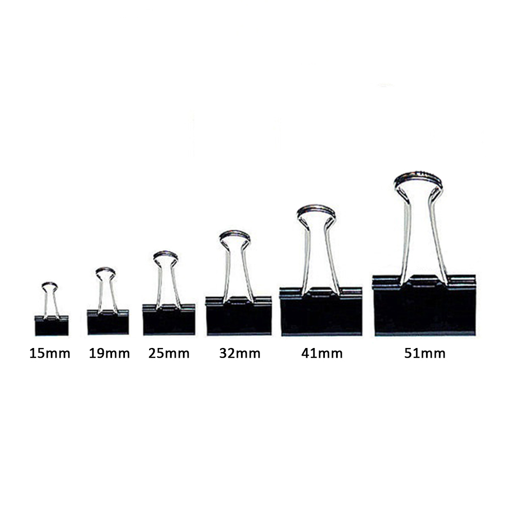 Prendedor De Papel Jocar Office 15Mm Preto