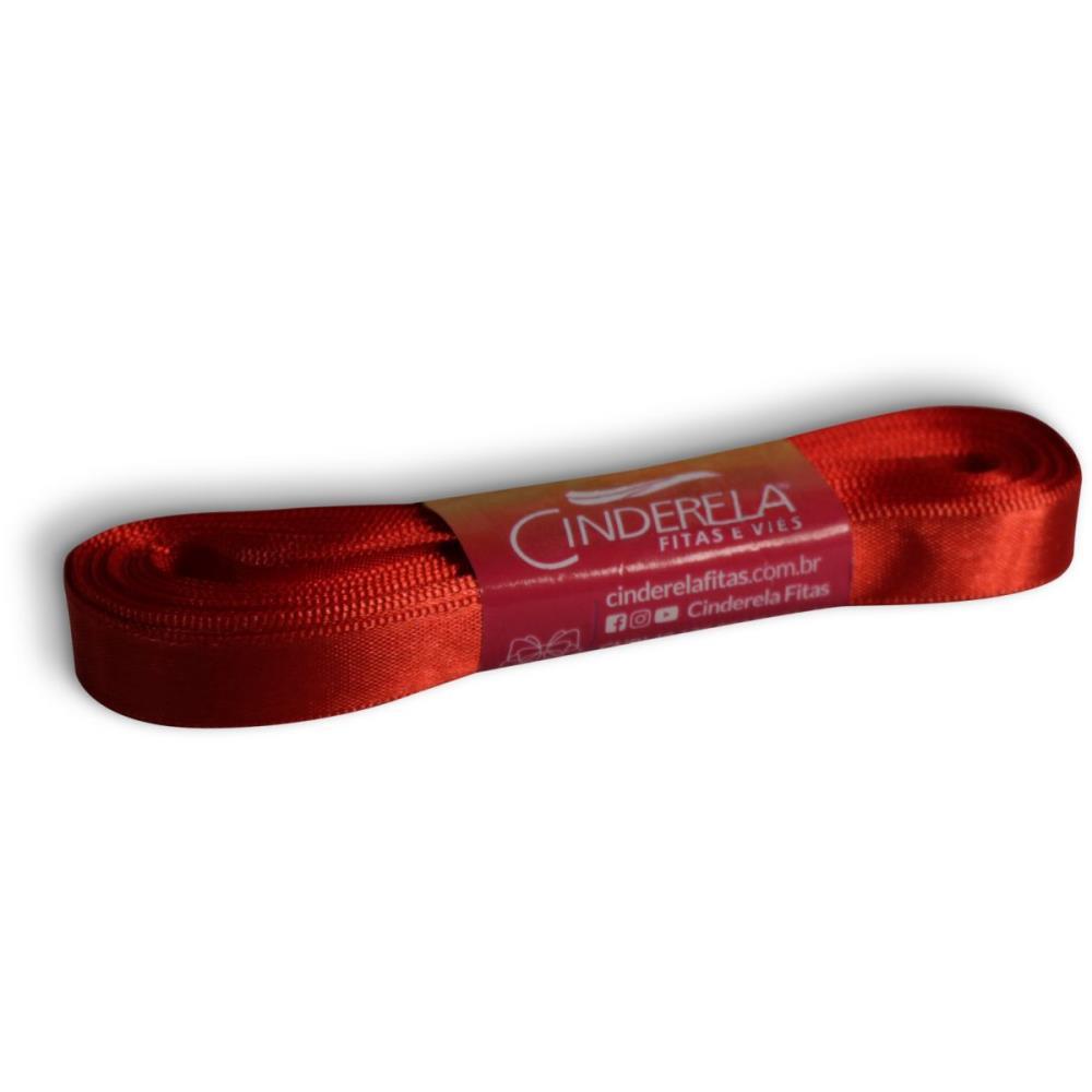 FITA DE CETIM 10MM 15M. VERMELHO PAIXAO FITAS CINDERELA UNIDADE