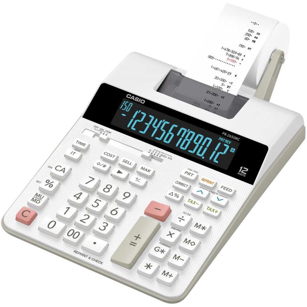 CALCULADORA DE IMPRESSAO 12 DIG. PRINTER 2CORES BIVOLT CASIO UNIDADE