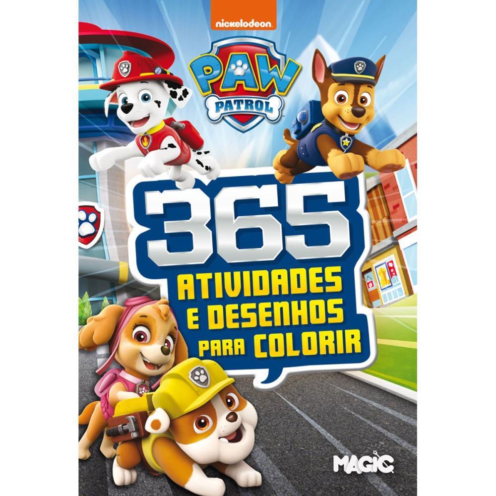 LIVRO INFANTIL COLORIR 365 ATIVIDADES PATRULHA CANINA MAGIC KIDS UNIDADE