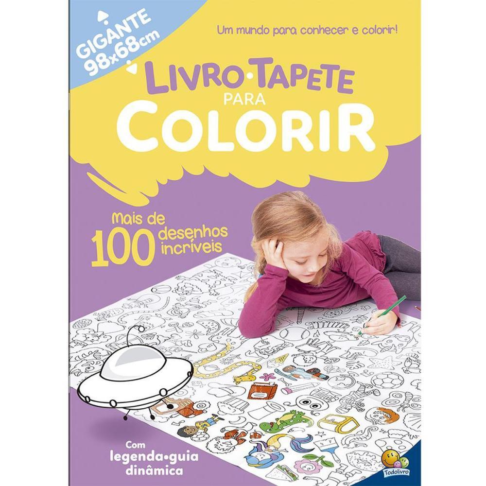 LIVRO INFANTIL COLORIR MAIS DE 100 DESENHOS TAPET 16P TODOLIVRO UNIDADE