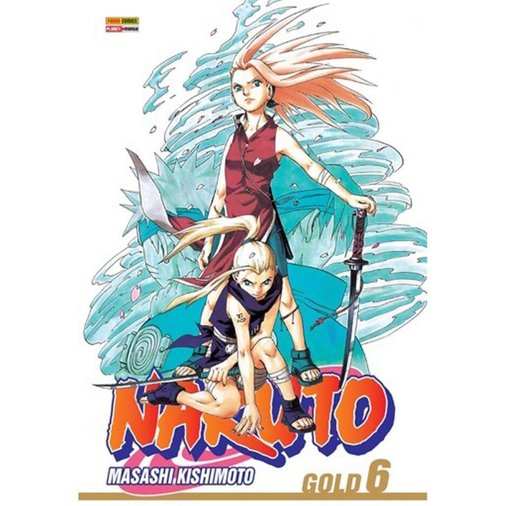 LIVRO MANGA NARUTO GOLD EDITION N.06 PANINI UNIDADE