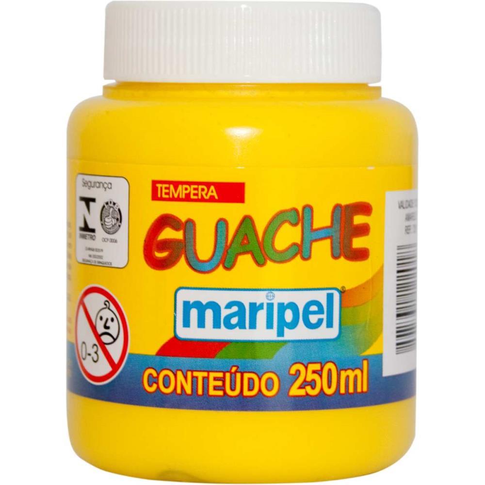 TINTA GUACHE 250ML AMARELO MARIPEL UNIDADE