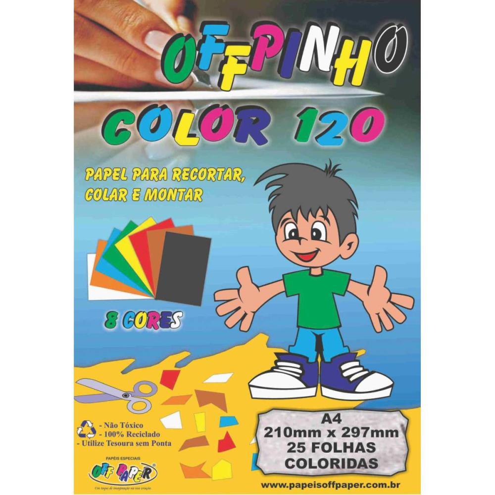 BLOCO PARA EDUCACAO ARTISTICA OFFPINHO COLOR A4 120G 25FLS. OFF PAPER PACOTE
