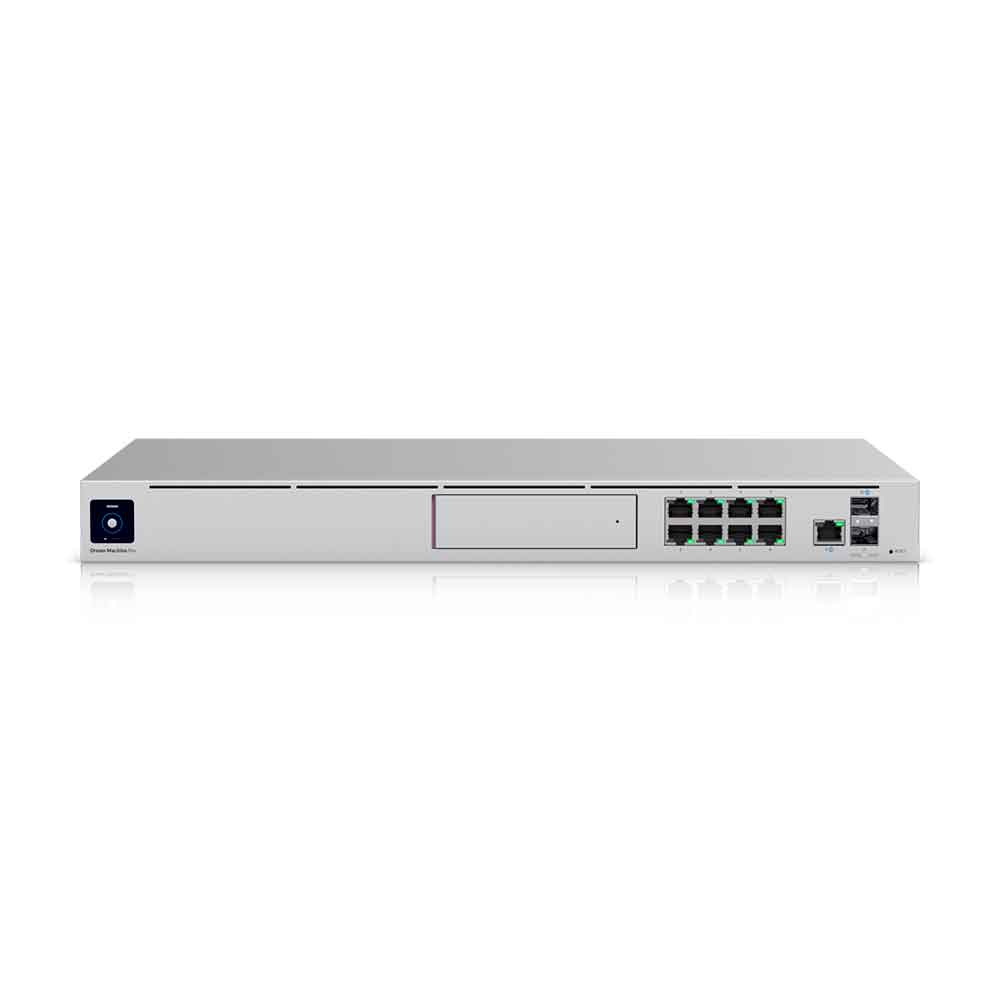 ROTEADOR/FIREWALL UBIQUITI DUAL WAN 10GB C/08 PORTAS POE GIGABIT + 02 SFP+ DE 10GB E NVR UNIFI DREAM