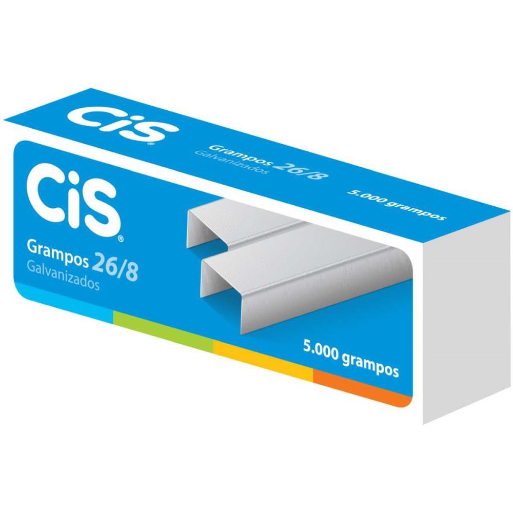 GRAMPO PARA GRAMPEADOR 26/8 GALVANIZADO 5000 GRAMPOS SERTIC CAIXA