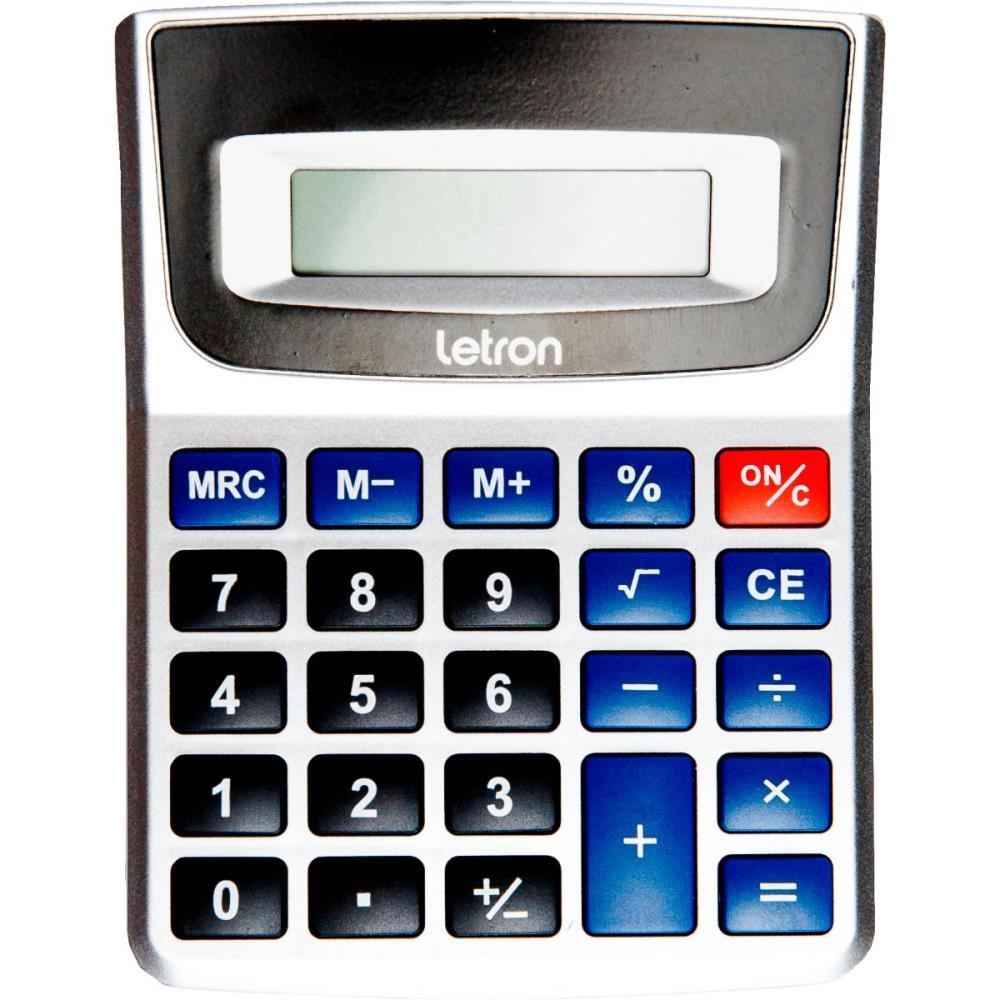 CALCULADORA DE MESA 12 DIG. PRATA DUO C/BATERIA LEONORA UNIDADE