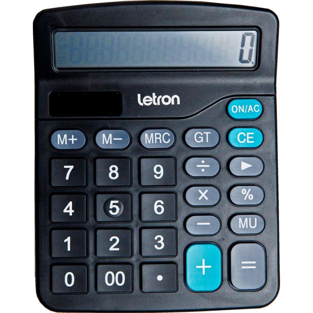 CALCULADORA DE MESA 12DIG. PRETA NEO SOLAR LEONORA UNIDADE