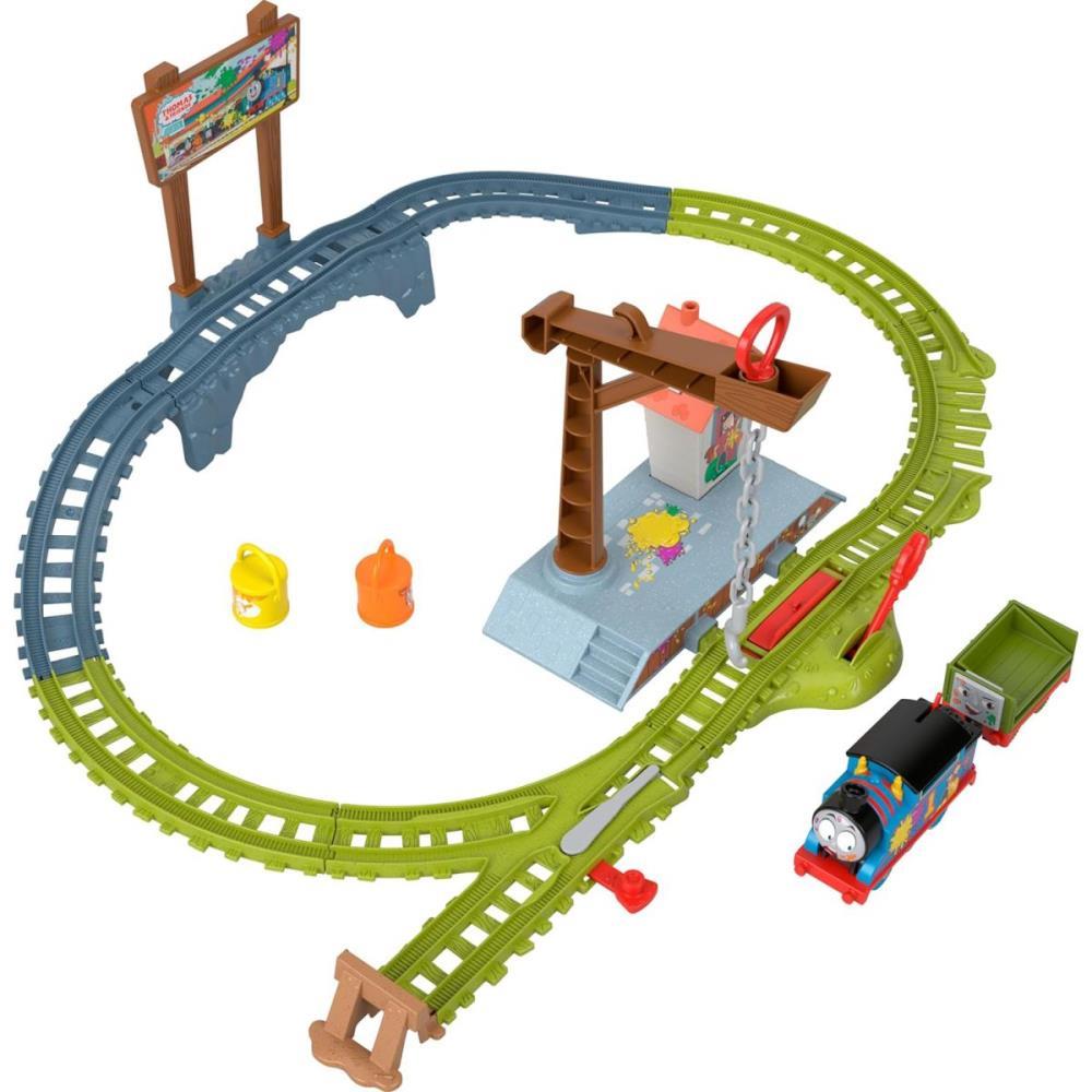 THOMAS AND FRIENDS PISTA DE ENTREGA DE PINTURA MATTEL UNIDADE