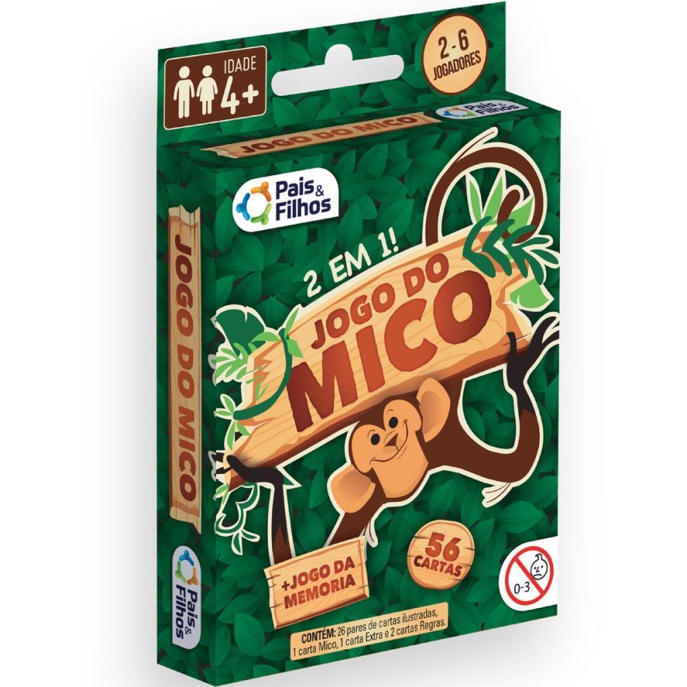 JOGO DE CARTAS MICO 56 CARTAS PAIS E FILHOS UNIDADE