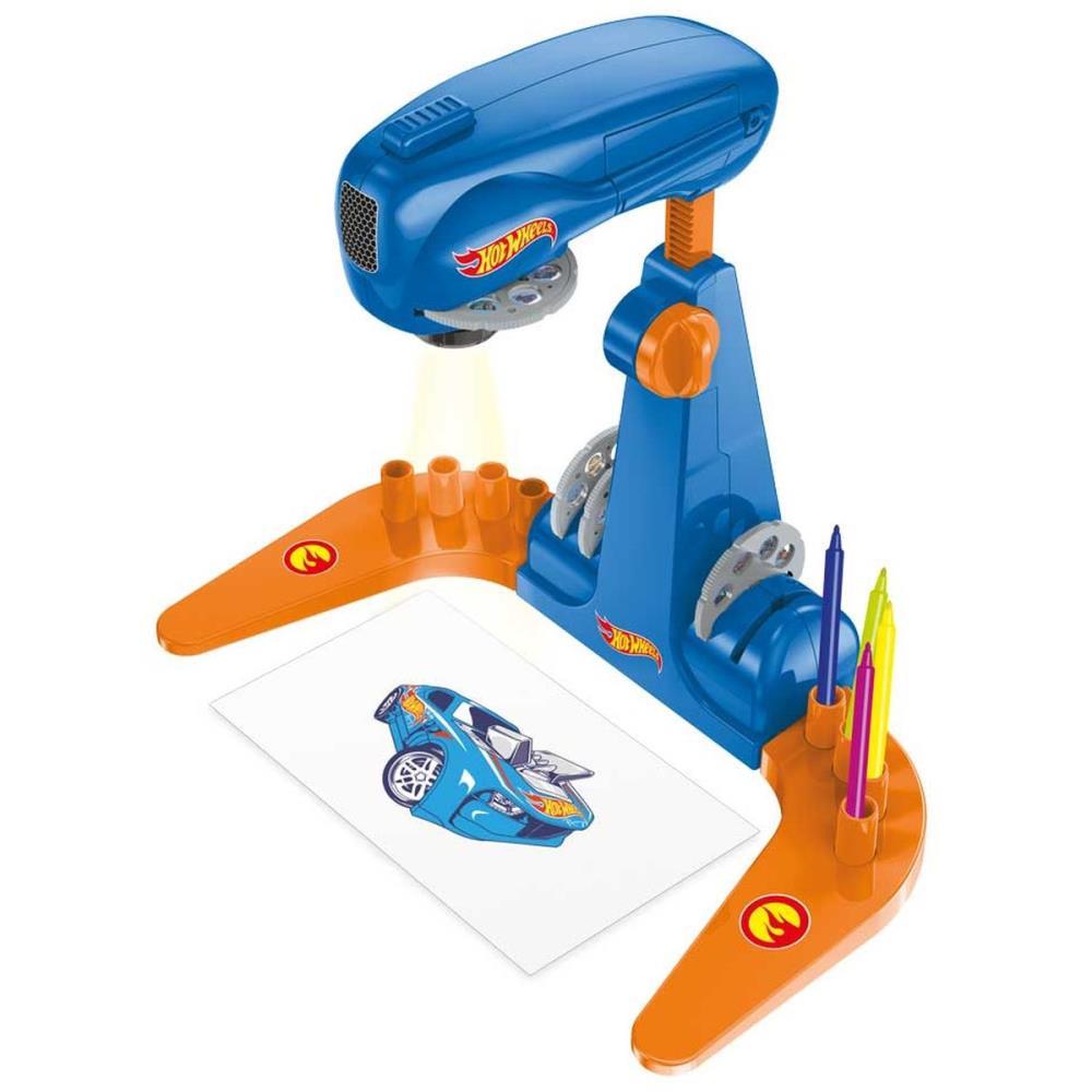 BRINQUEDO PARA COLORIR MESA PROJETORA HOT WHEELS MULTIKIDS UNIDADE