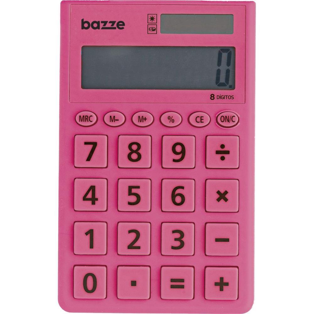 CALCULADORA DE BOLSO 8 DIG. BAZZE ROSA SUMMIT UNIDADE
