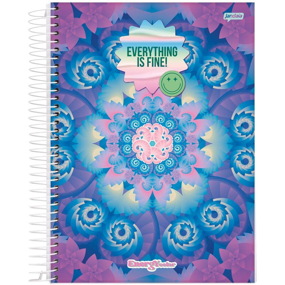 CADERNO 10X1 CAPA DURA ENERGY COLOR 160FLS. JANDAIA PCT.C/04