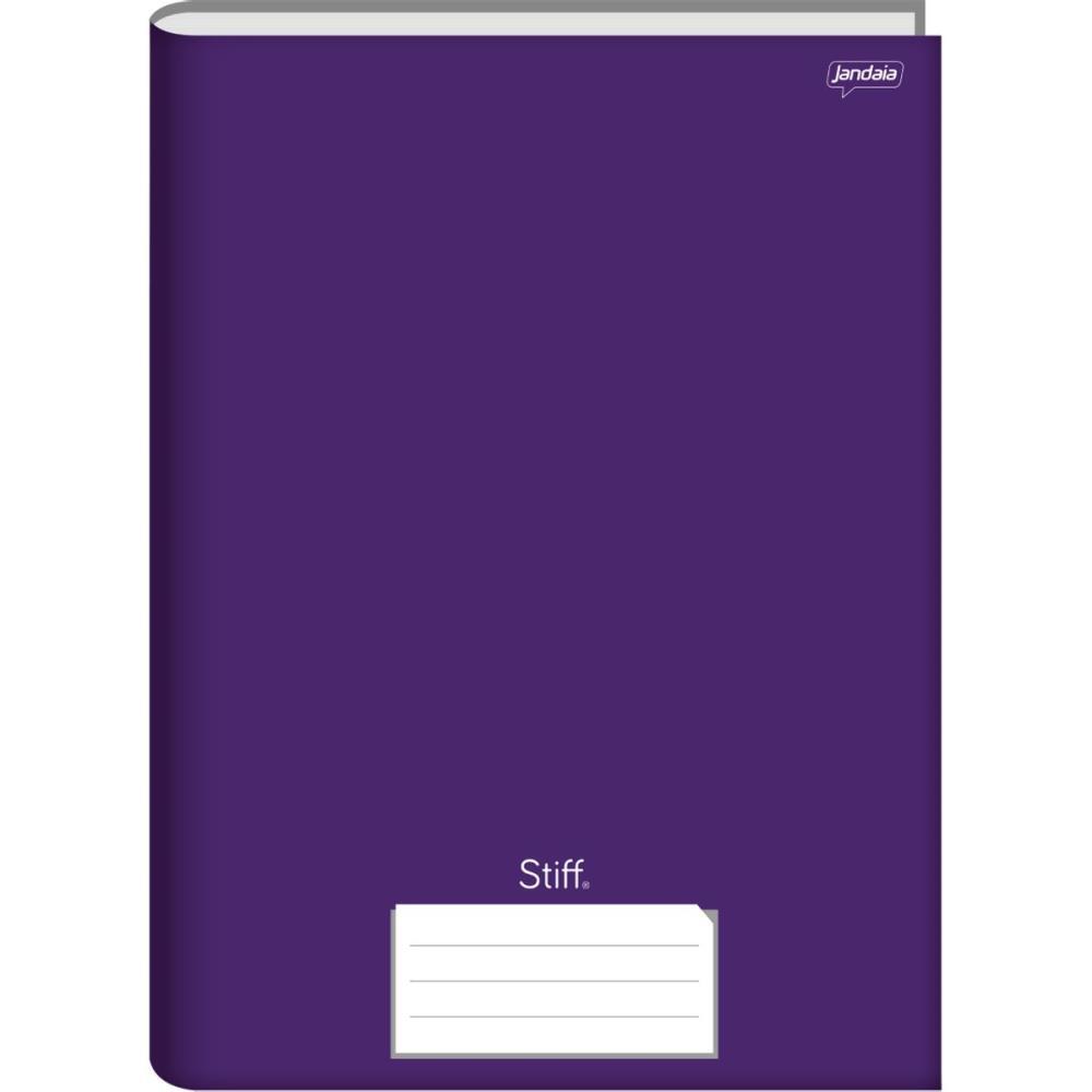 CADERNO BROCHURA 1/4 CAPA DURA STIFF 48 FOLHAS LILAS JANDAIA PCT.C/10