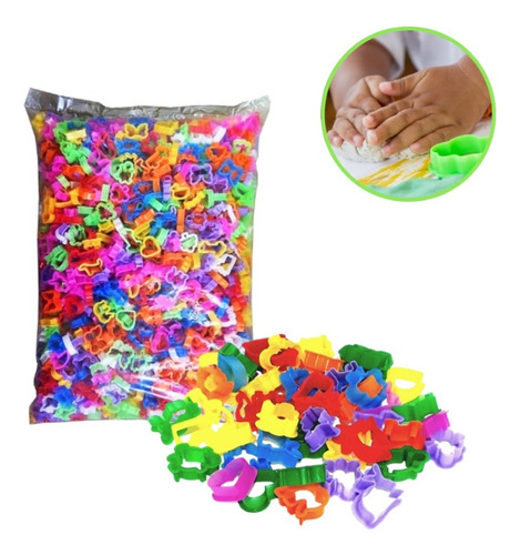 Molde/Forma/Cortador de Massinha de Modelar com 25 Unidades Brinquedo Kids