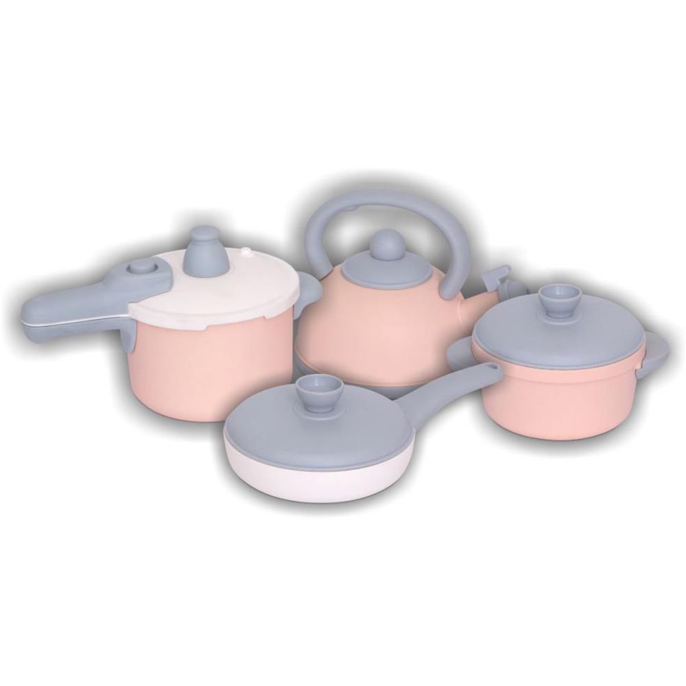 BRINCANDO DE CASINHA KIT PANELAS BABY GORUMET 4 PCS MERCO TOYS UNIDADE