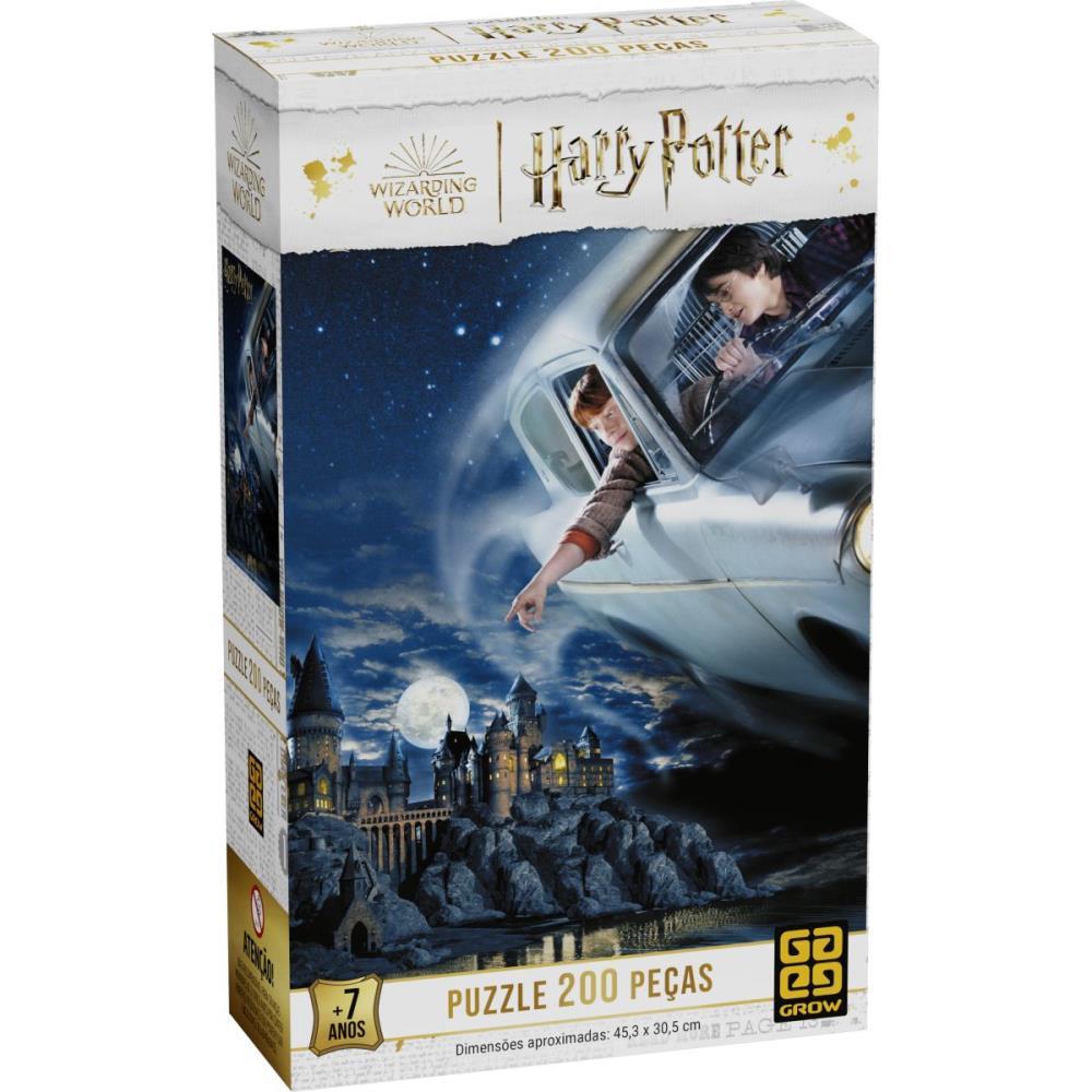 QUEBRA-CABECA CARTONADO HARRY POTTER 200 PECAS GROW UNIDADE