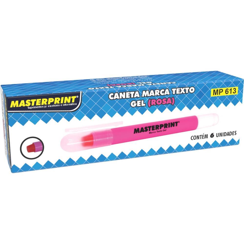 CANETA MARCA TEXTO GEL MP 613 ROSA MASTERPRINT CX.C/06