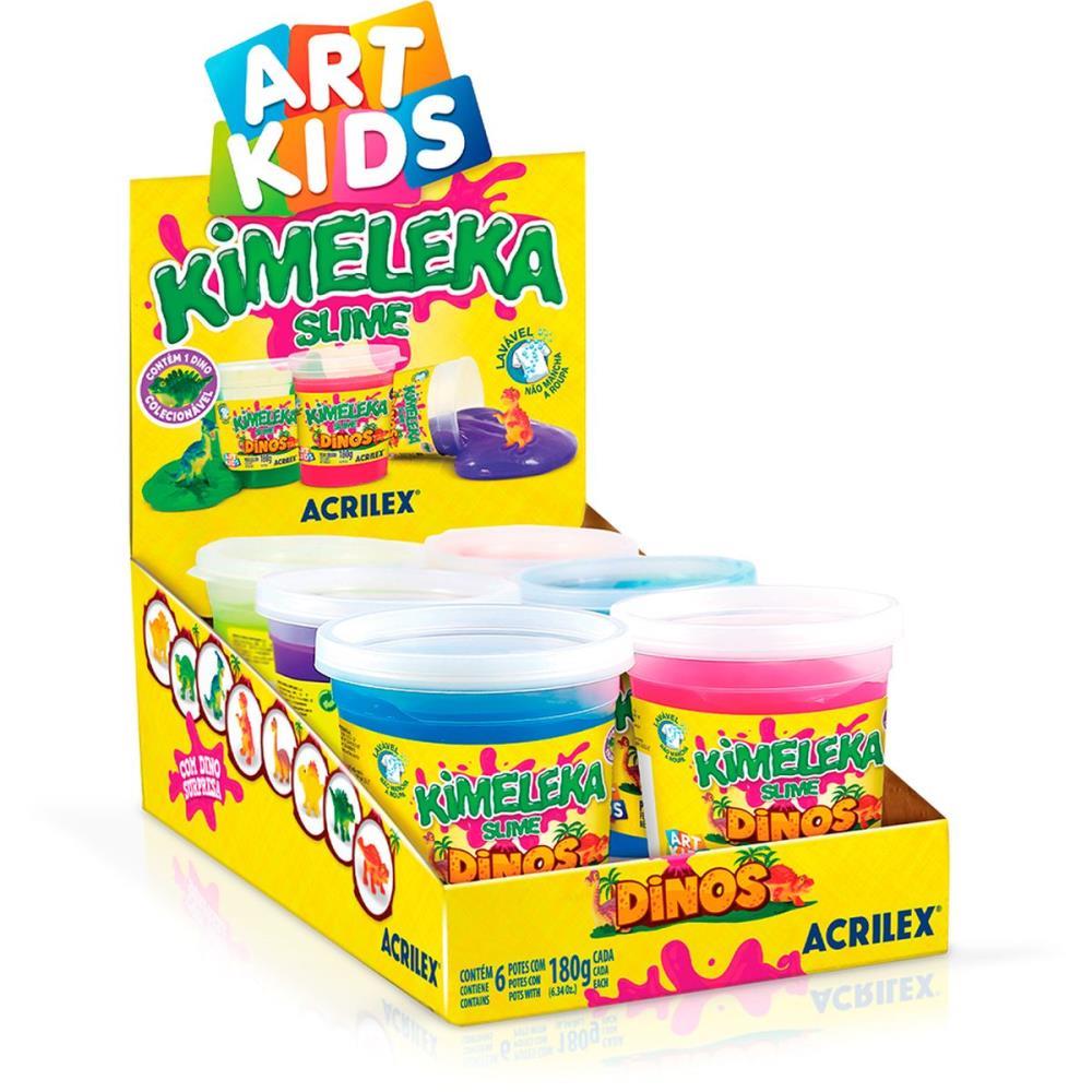 SLIME KIMELEKA DINOS 180G SORTIDO ACRILEX CX.C/06