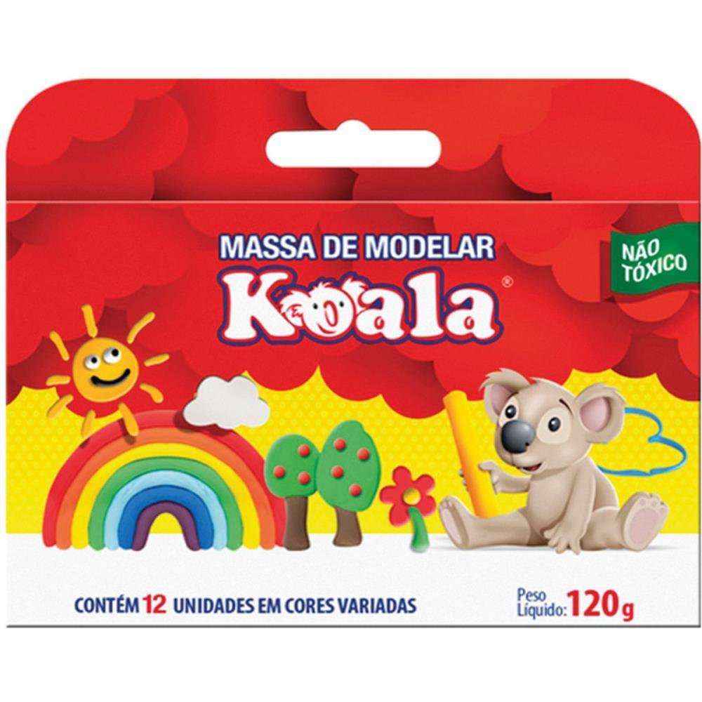 MASSA PARA MODELAR KOALA C/ 12 CORES DELTA PCT.C/06