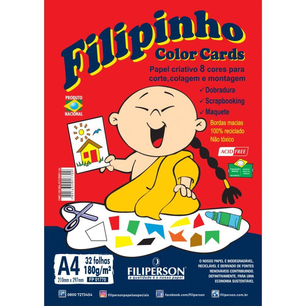 BLOCO PARA EDUCACAO ARTISTICA FILIPINHO A4 8COR. 180G. 32FL. FILIPERSON PACOTE