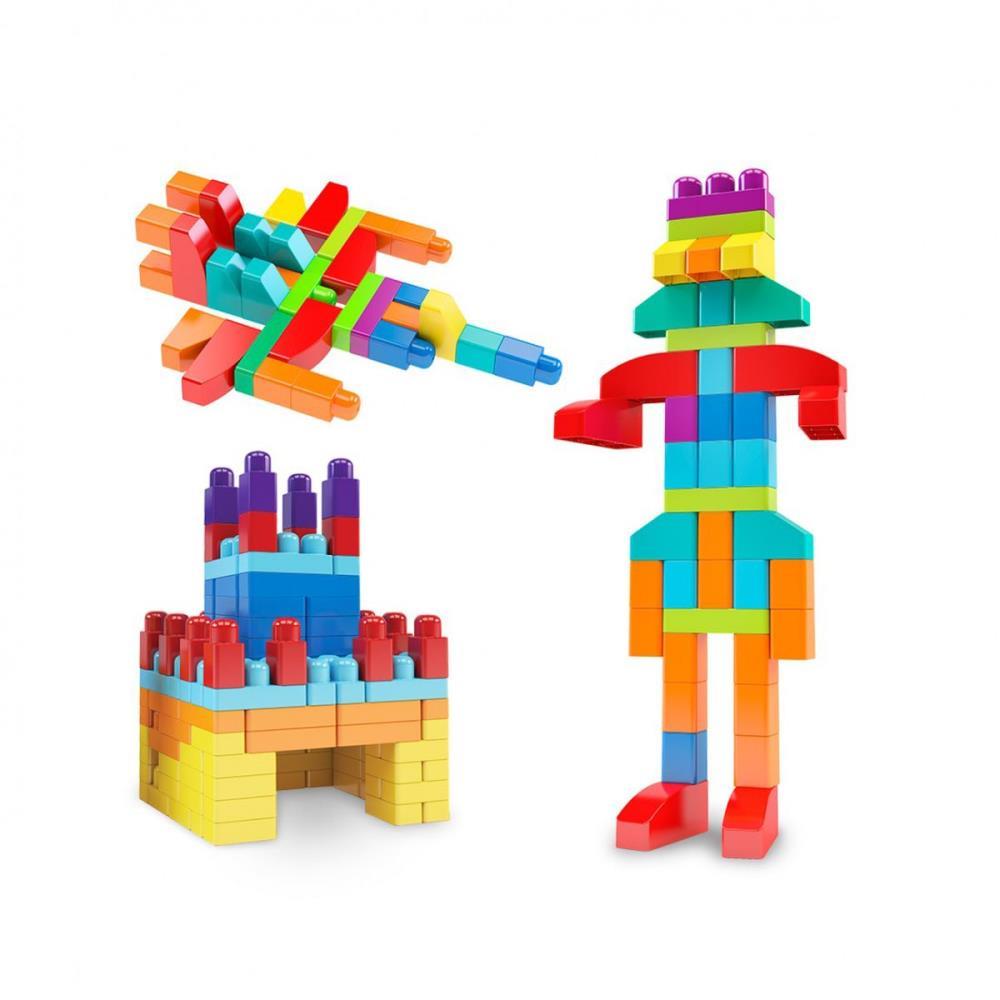 BRINQUEDO PARA MONTAR SACOLA CONST.BLOCOLANDIA  80P DISMAT UNIDADE