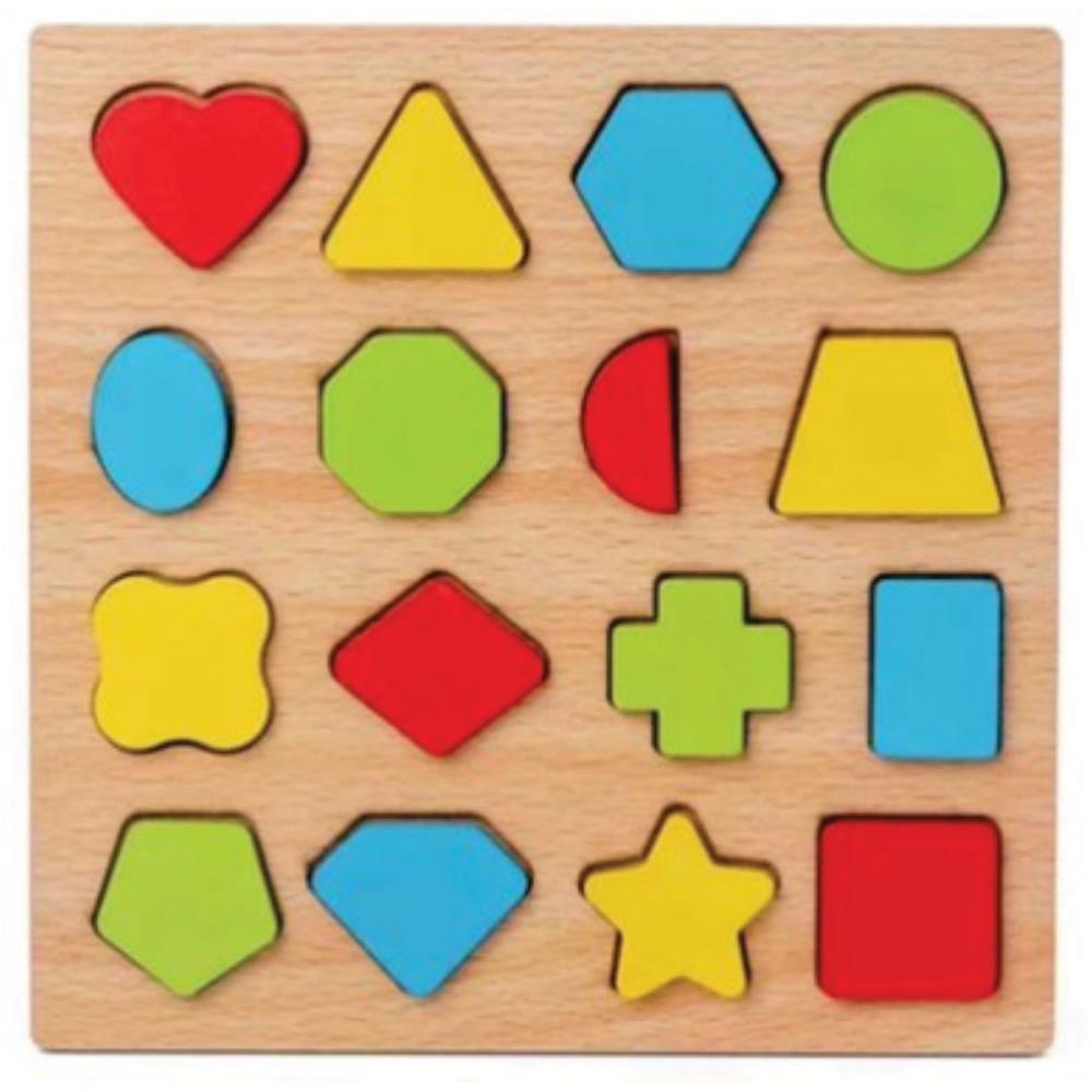 BRINQUEDO PEDAGOGICO MADEIRA ENCAIXE FORMAS E FRACOES TOY MIX UNIDADE