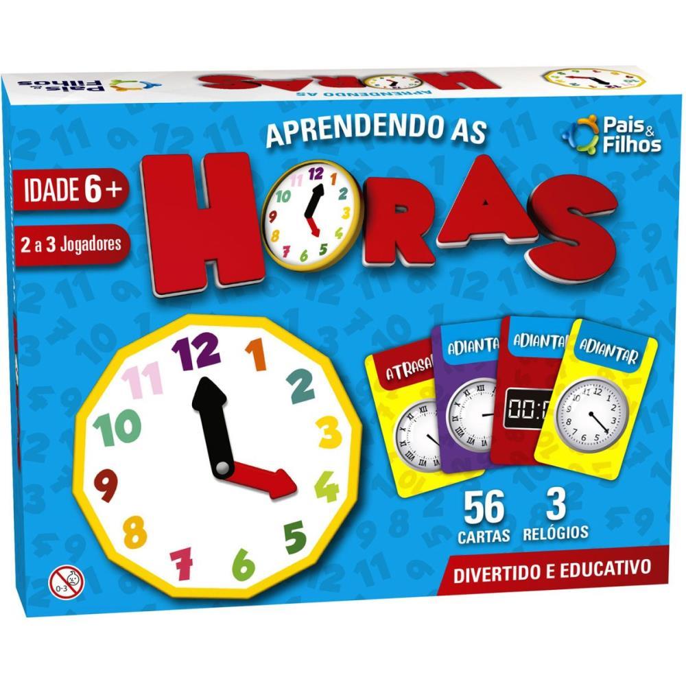 BRINQUEDO PEDAGOGICO APRENDENDO AS HORAS PAIS E FILHOS UNIDADE